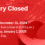 Library Closed in Observance of the New Year’s Holiday